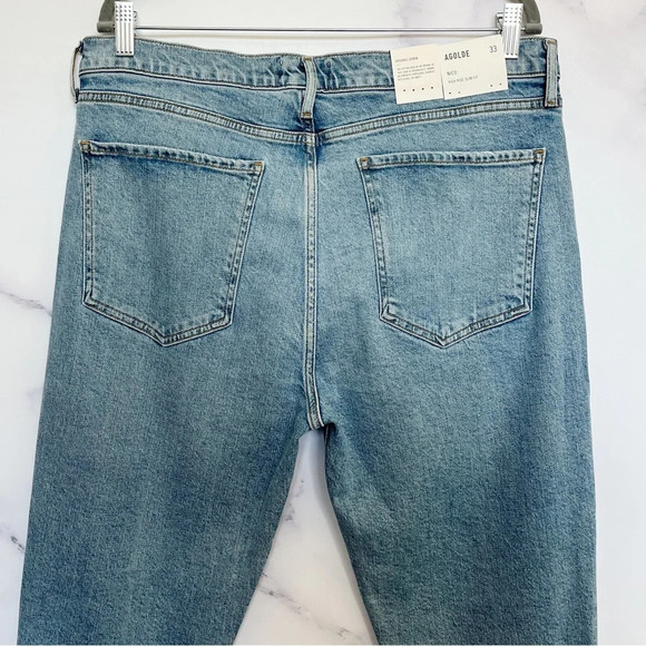 AGOLDE Nico High Rise Slim Jeans in Chronicle - Picture 8 of 14